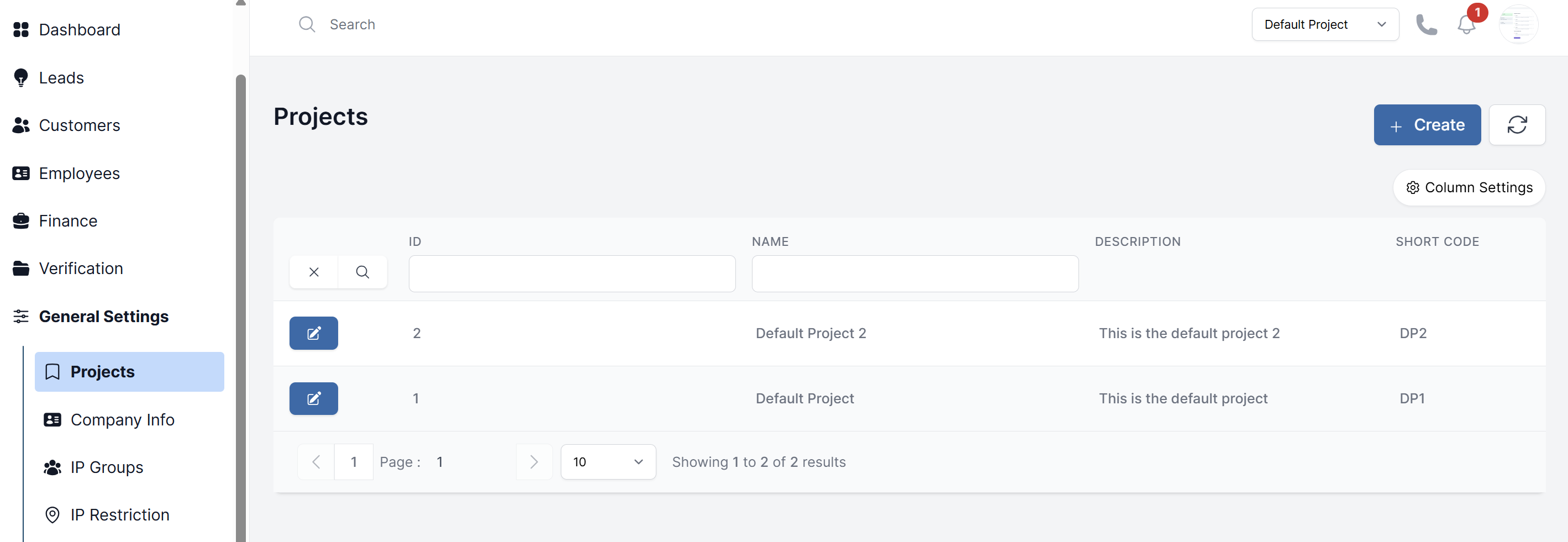 Projects
