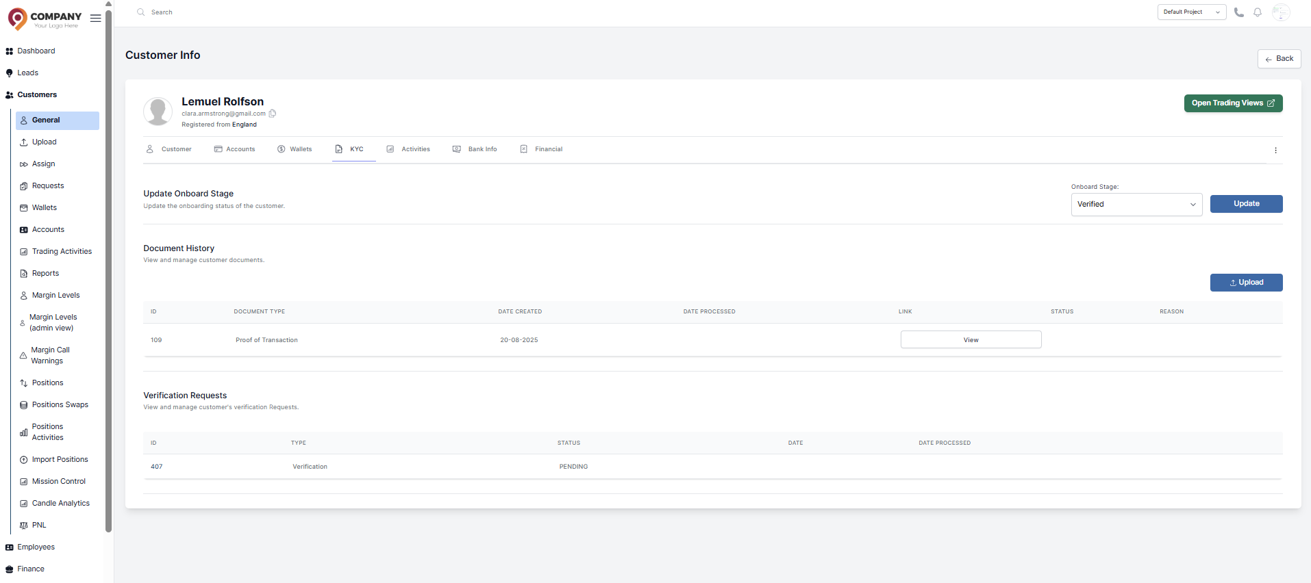 Review KYC Doument